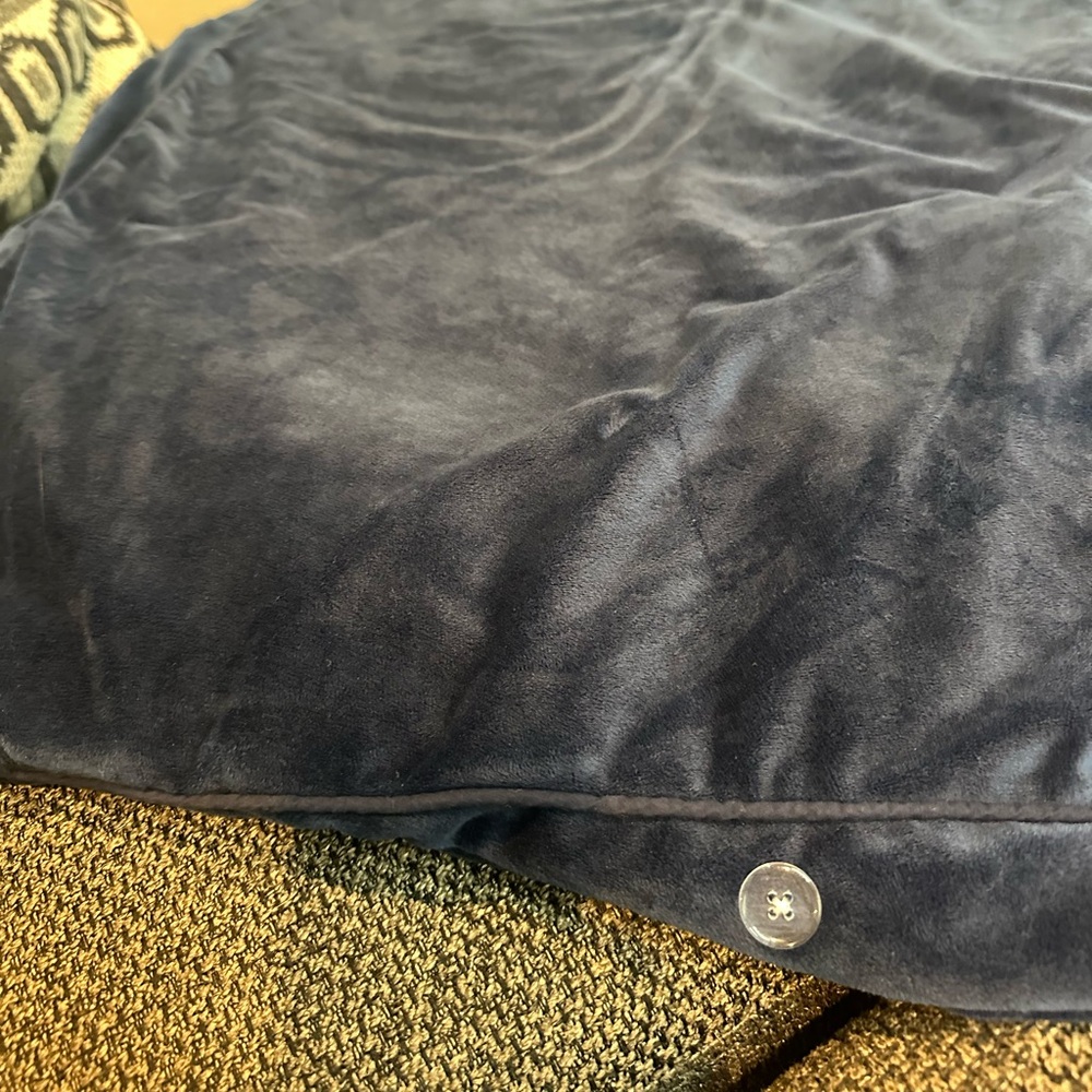 Navy Blue Chenille Duvet Cover